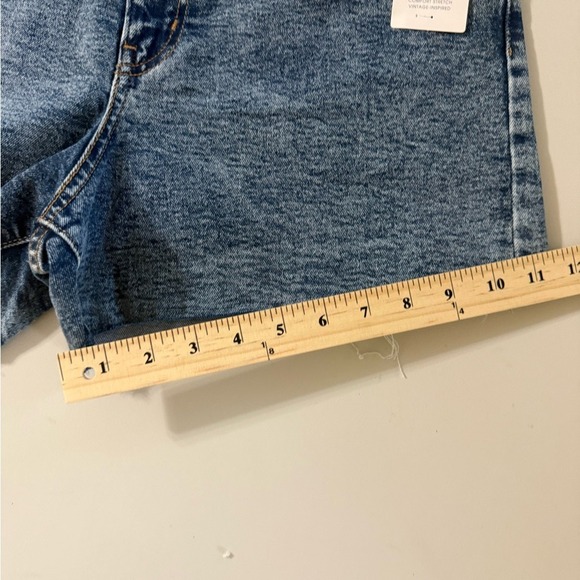 Denizen from Levis Womens High-Rise 3" Denim Shorts Acid Wash Blue Size 10 W30 - Picture 10 of 12